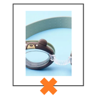 Duikbril beer grijs/blauw